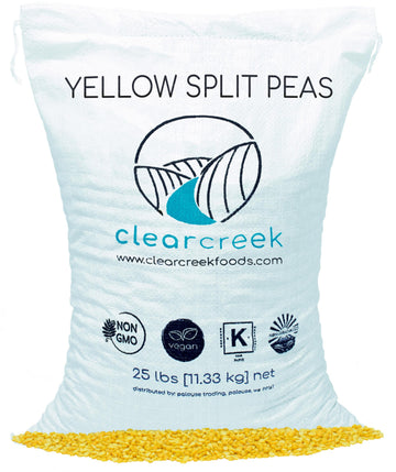 Yellow Split Peas | 25 LBS | Free 2 Day Shipping Woven Poly Bag