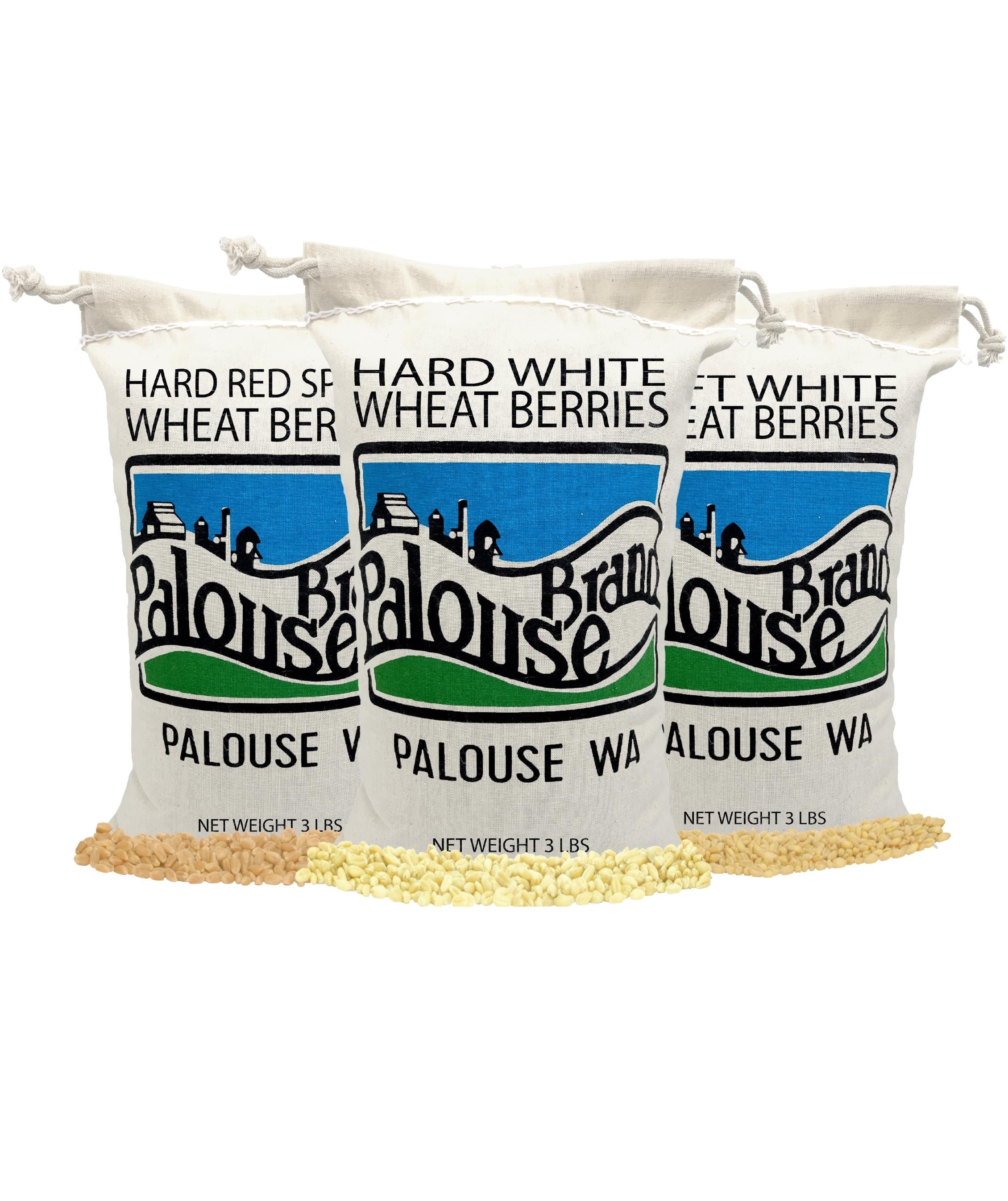 Wheat Cotton Pack | 9 LBS: Hard White, Soft White, Hard Red Spring Whe –  Palouse Brand