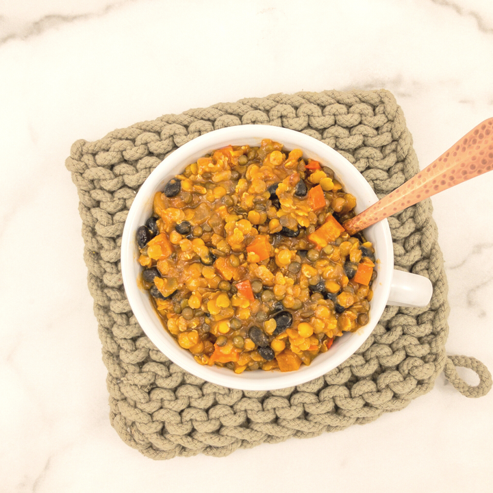 Red Lentil Vegan Chili 