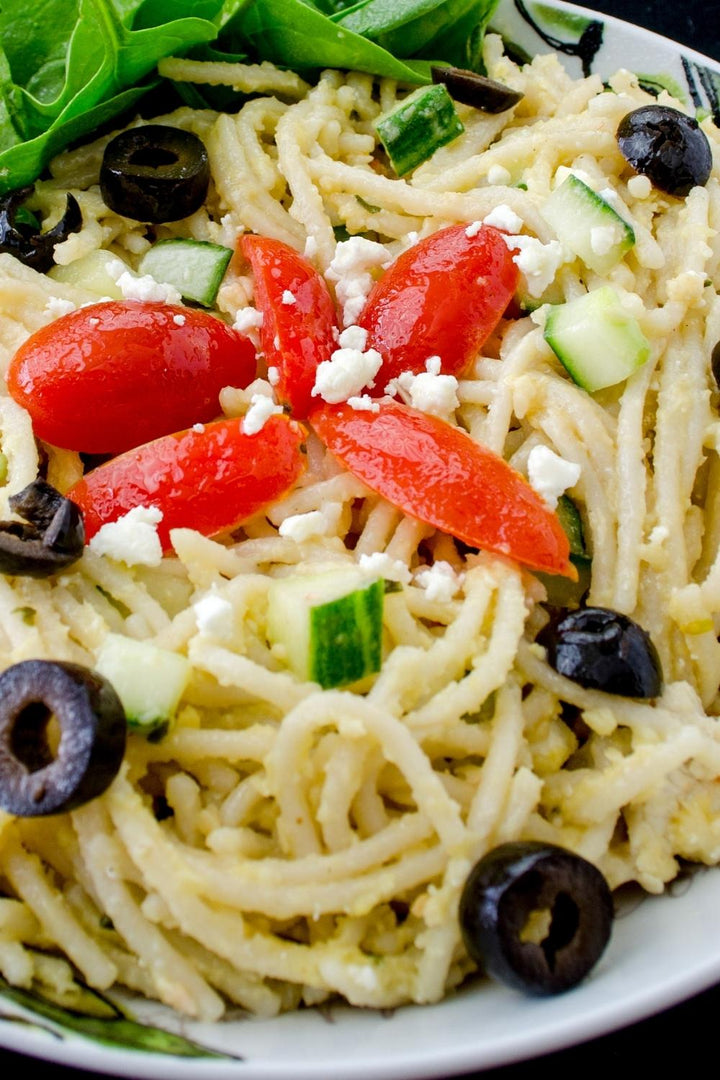 Garlic Hummus Pasta Salad Recipe