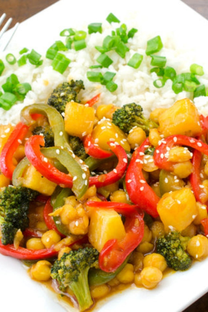 Sweet and Sour Garbanzo Beans