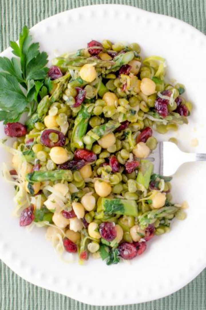 spring salad garbanzo beans