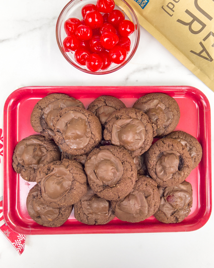 cherry chocolate gluten free cookies