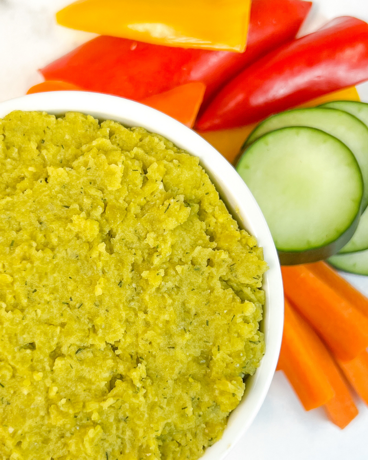 green split pea hummus dip