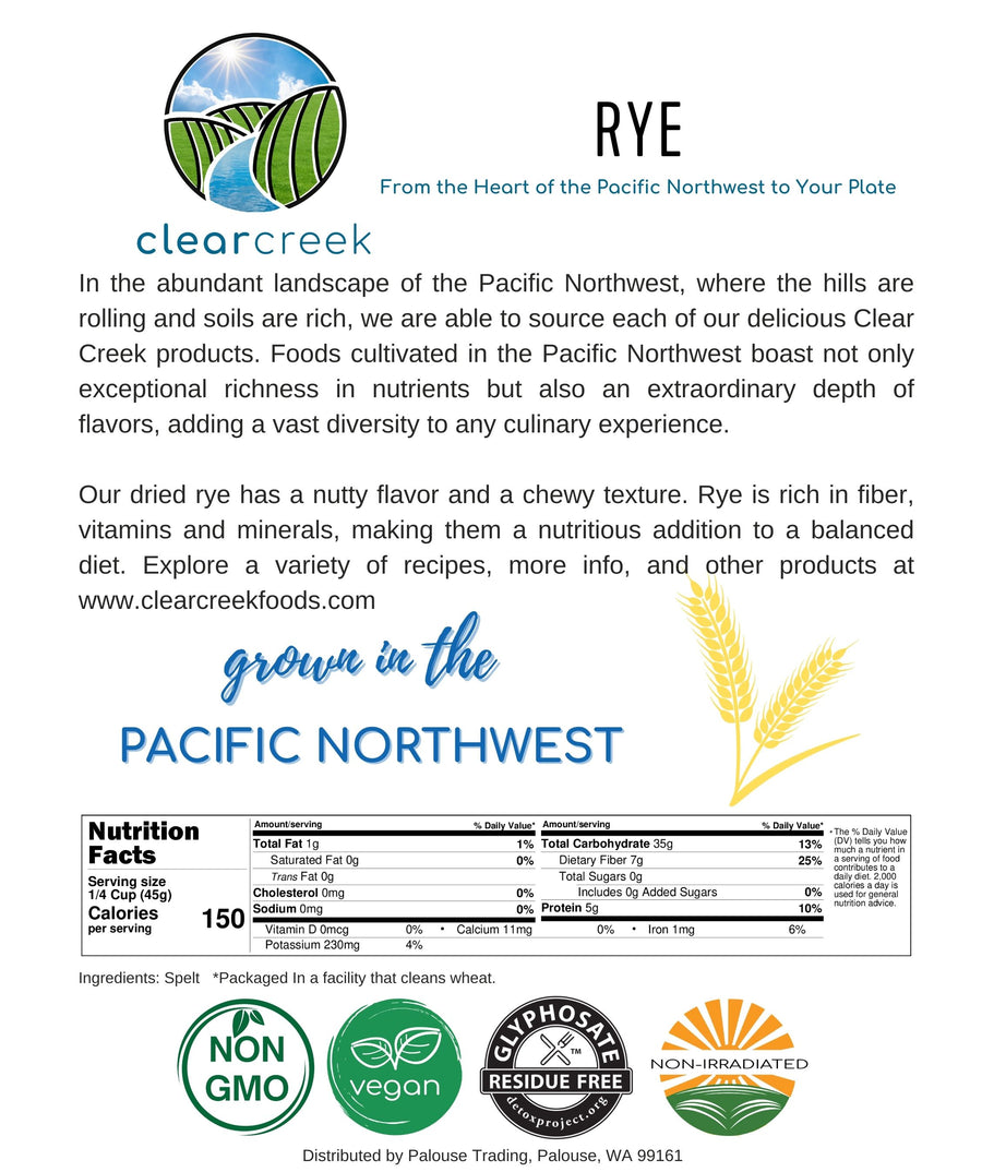 Rye Nutrition Facts