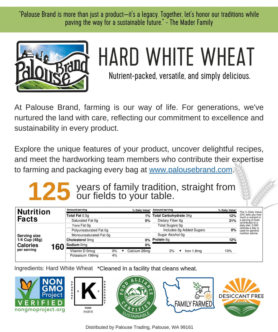 Hard White Wheat | 3 LB