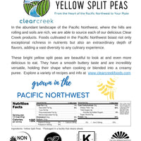 Nutrition Facts for Idaho Grown Yellow Split Peas