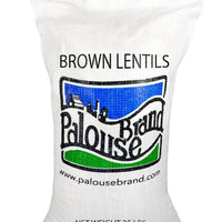 Brown Lentils | 25 LBS | Free 2 Day Shipping Woven Poly Bag