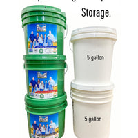 Long Term Food Storage Buckets for Washington State Hard Red Spring Wheat Berries