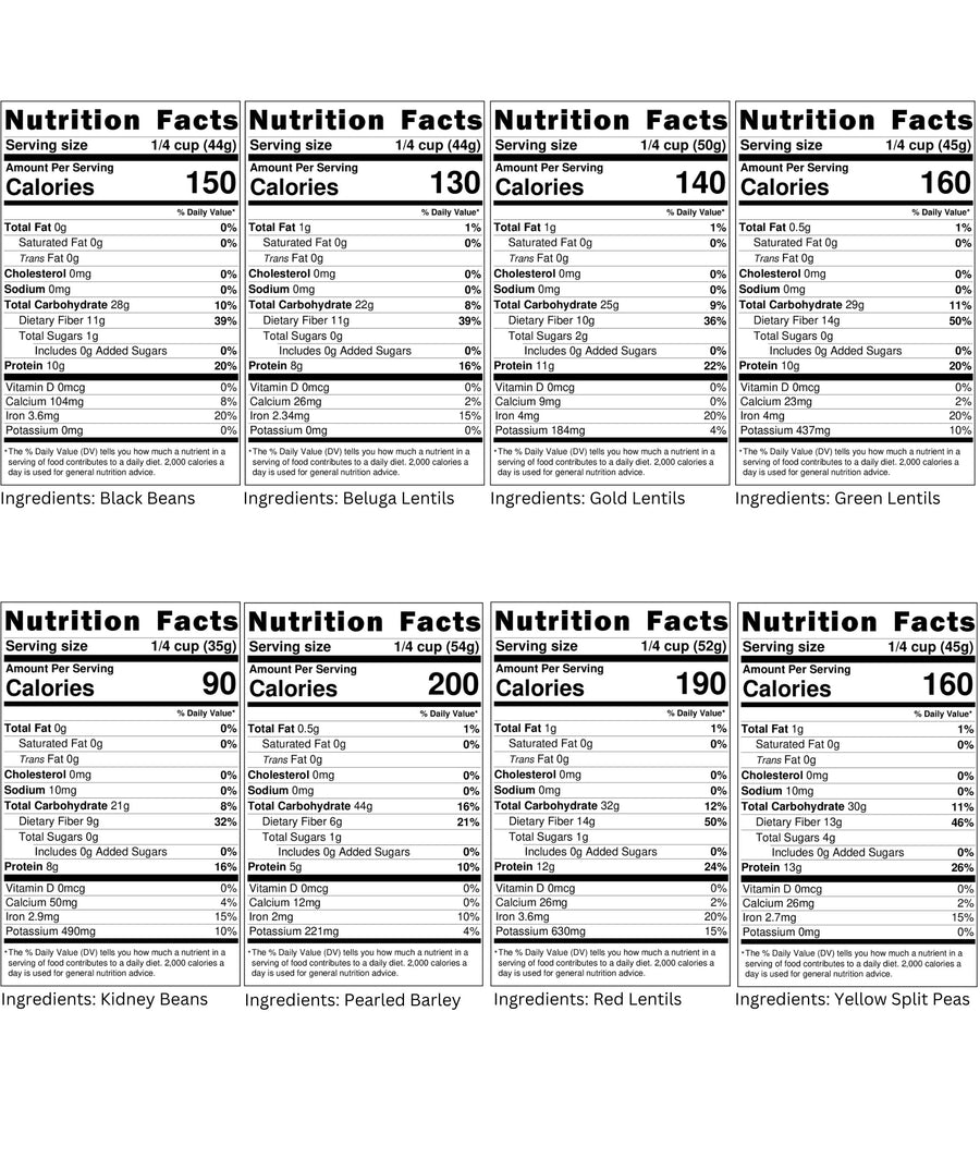 Dry Lentils Nutrition Facts,Dry Beans Nutrition Facts