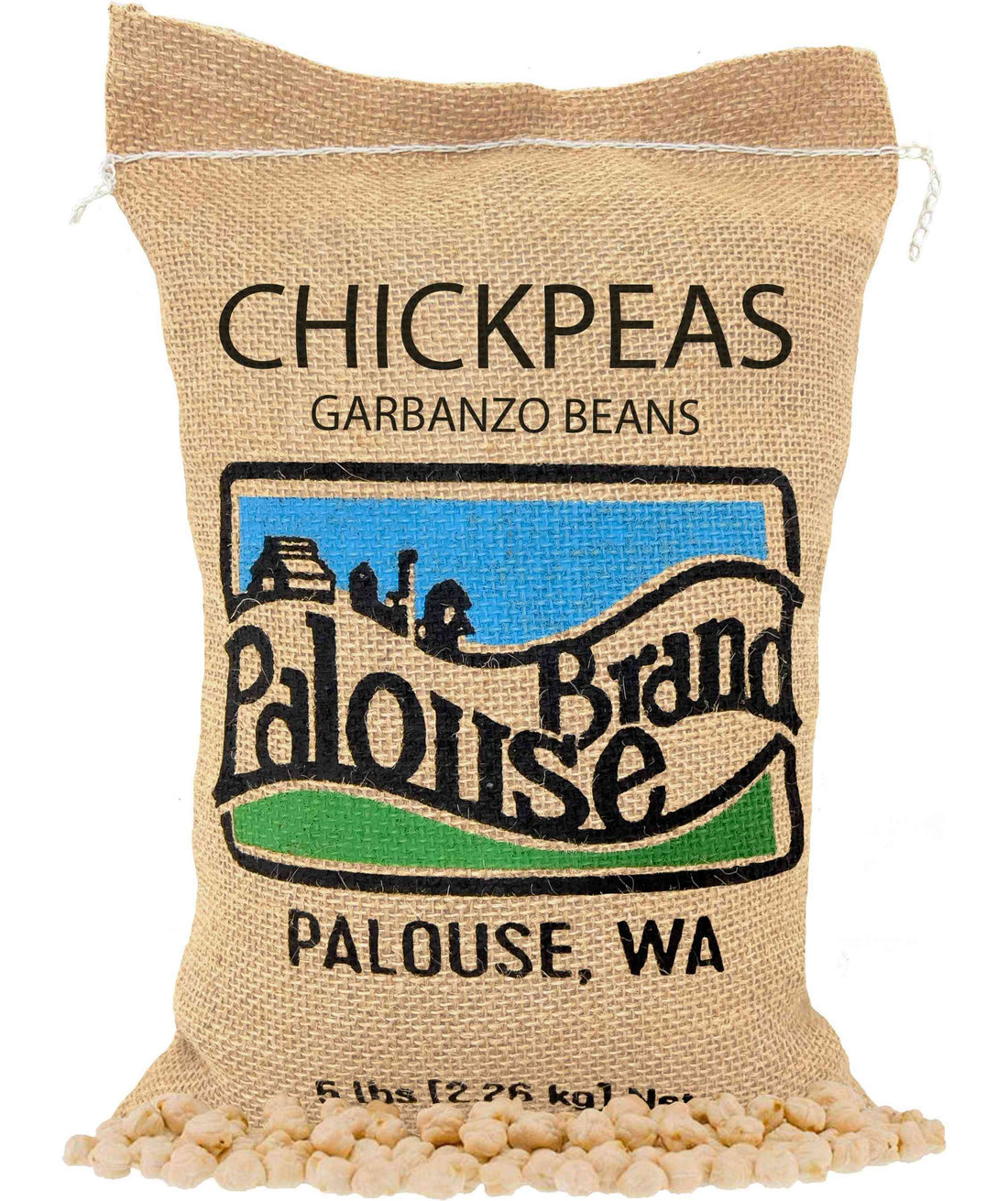 Chickpeas | 5 LB | Free 2-3 Day Shipping Woven Jute Bag