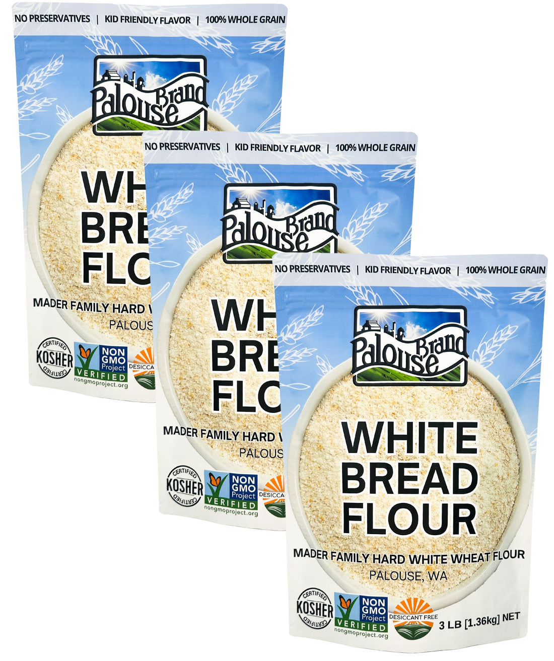 White Bread Flour Pack | 9 LBS | Certified Glyphosate Residue Free