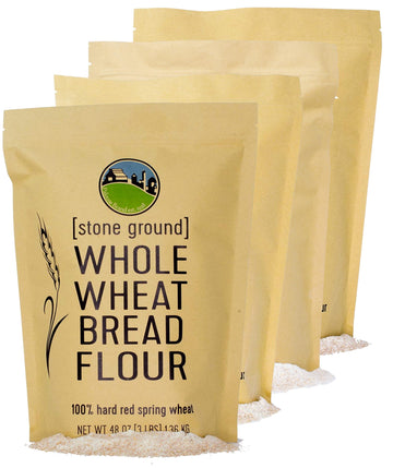 Flour Variety Bundle | Stone Ground | Holiday Deal Kraft Re-Sealable Bags