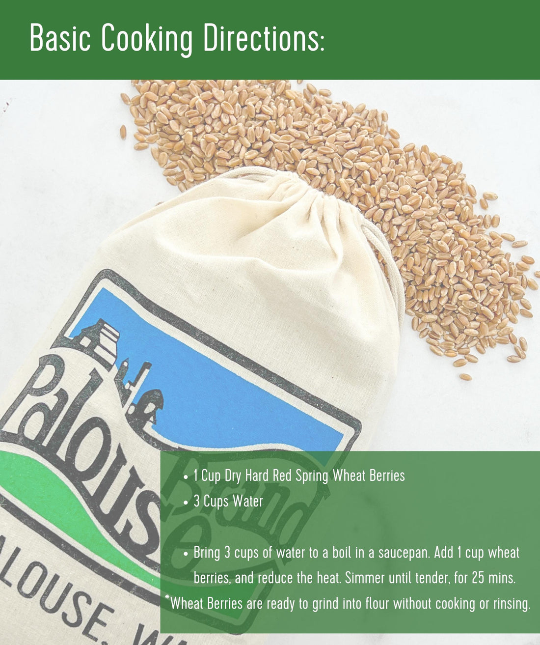 Red Spring Wheat Berries Pack | 15 LBS