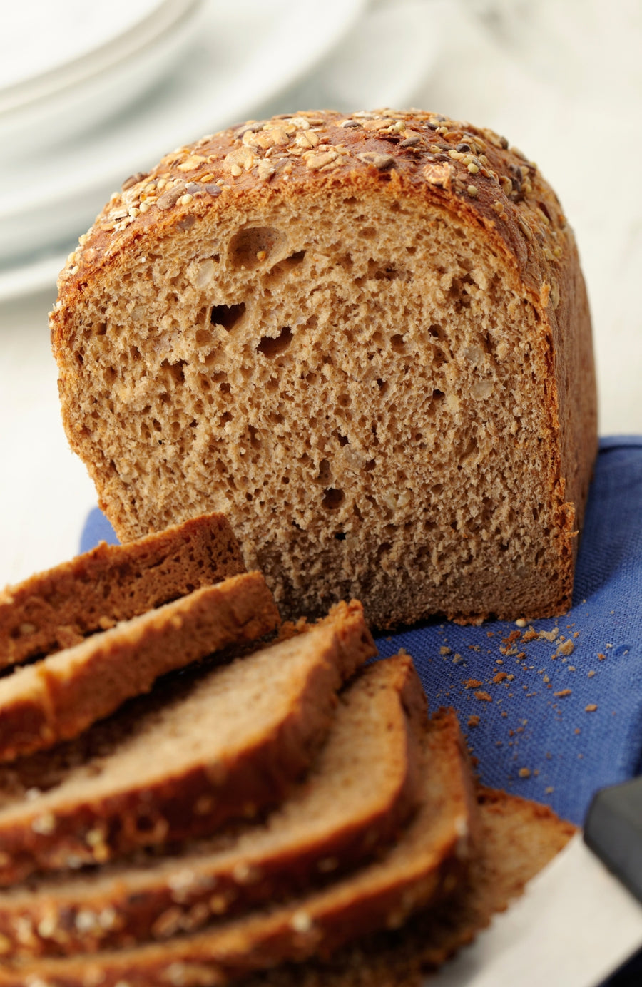 Whole wheat bread flour hard red spring wheat baked goods loaf of bread