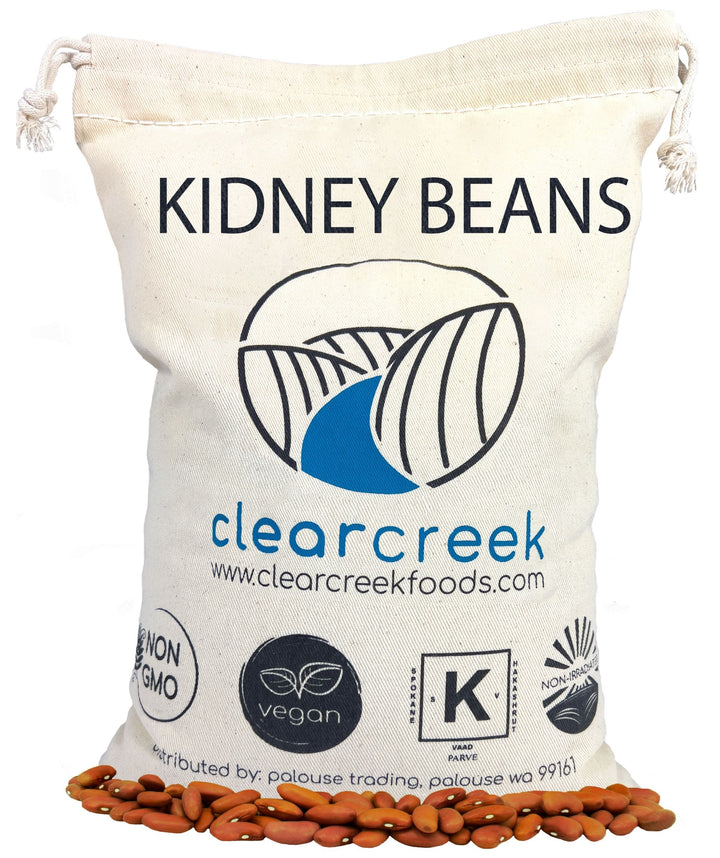 Kidney Beans | 4 LBS | Free 2-3 Day Shipping Woven Linen Bag with Drawstring