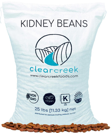 Kidney Beans | 25 LBS | Free 2 Day Shipping Woven Poly Bag
