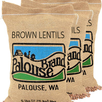 Brown Lentils | 15 LB | Free 2-3 Day Shipping Woven Jute Bag