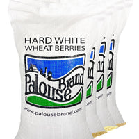 Wheat Bundle | 100 LBS | 25 LBS Each: Hard White Wheat Berries, Soft White Wheat, Hard Red Winter Wheat and Hard Red Spring Wheat Woven Poly Bag