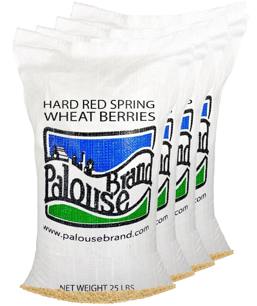 Palouse Brand Red Spring Wheat, 25 pounds,  non-GMO Wheat Berries