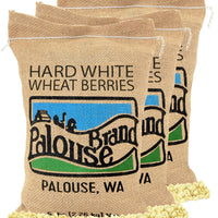 Hard White Wheat Berries | 15 LB | Free 2-3 Day Shipping Woven Jute Bag