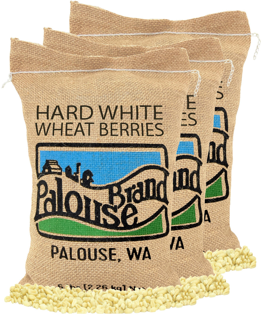 Hard White Wheat Berries | 15 LB | Free 2-3 Day Shipping Woven Jute Bag
