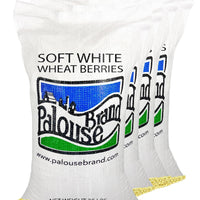 Soft White Wheat Berries | 100 LB | Free 2-Day Shipping Woven Poly Bag