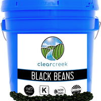 Black Beans  | 25 LB Bucket | Long Term Food Storage Food Safe Storage Bucket with Re-Sealable Gasket Lid