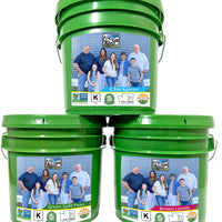 Legume Bucket Bundle | 75 | Chickpeas, Green Split Peas, Brown Lentils 25 LBS Each Food Safe Storage Bucket with Re-Sealable Gasket Lid
