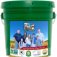 Hard Red Winter Wheat Berries | 25 LB Bucket | Long Term Food Storage Food Safe Storage Bucket with Re-Sealable Gasket Lid