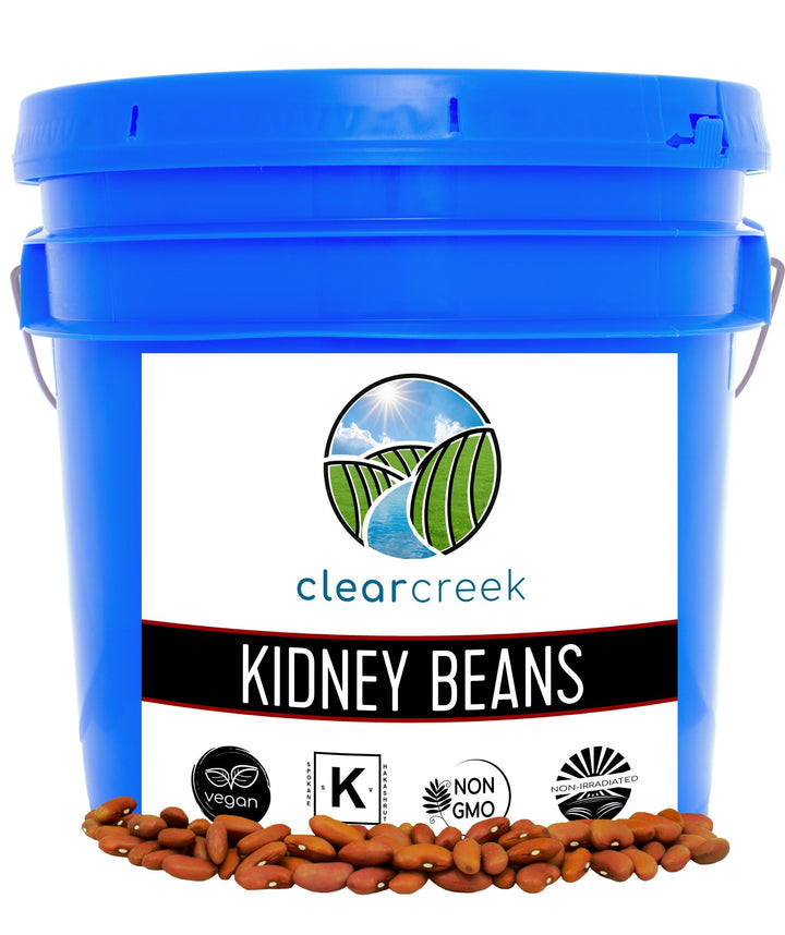 Kidney Beans | 25 LB Bucket | Long Term Food Storage Food Safe Storage Bucket with Re-Sealable Gasket Lid