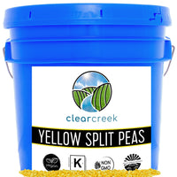 Yellow Split Peas | 25 LB Bucket | Long Term Food Storage Food Safe Storage Bucket with Re-Sealable Gasket Lid