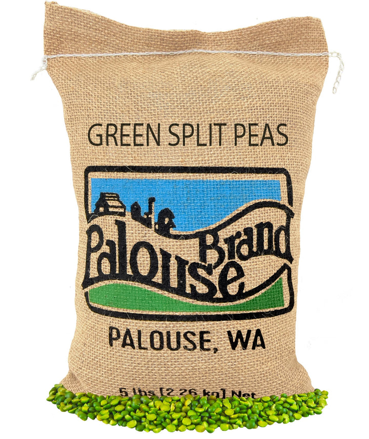 Green Split Peas | 5 LBS | Free 2-3 Day Shipping Woven Jute Bag