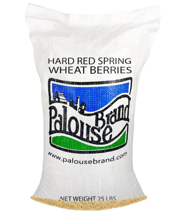Hard Red Spring Wheat Berries | 25 LB | Free 2 Day Shipping Woven Poly Bag