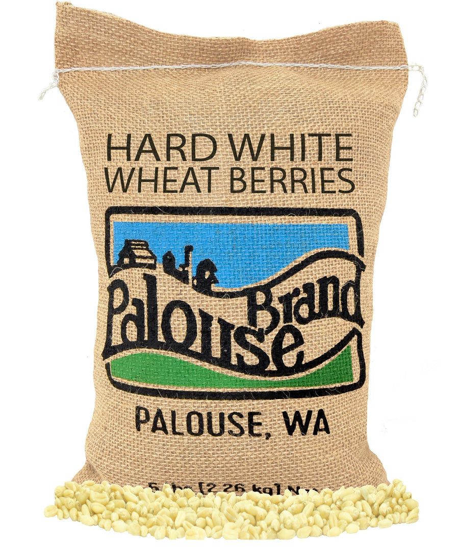 Hard White Wheat Berries | 5 LBS | Free 2-3 Day Shipping Woven Jute Bag