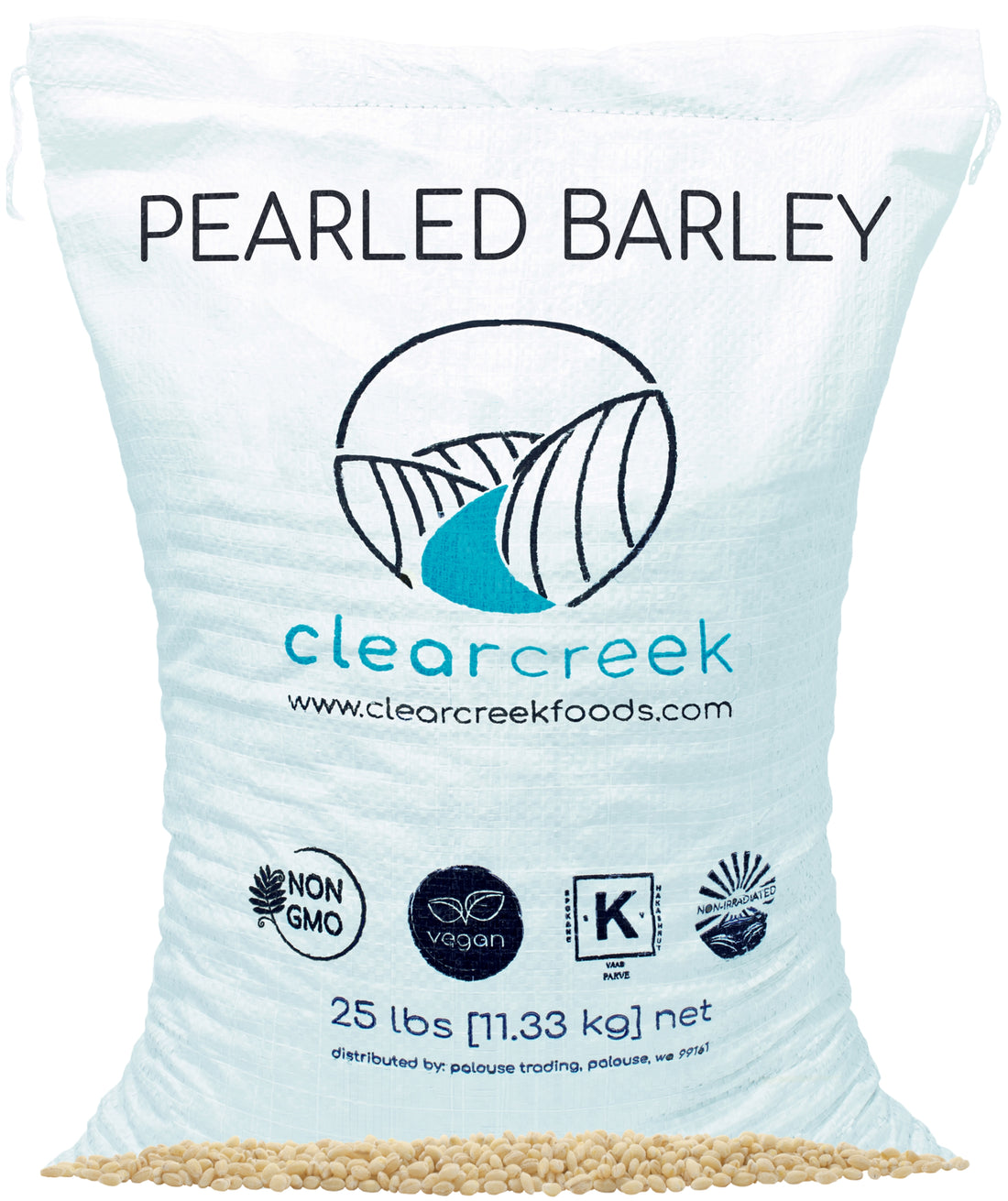 Pearled Barley | 25 LB | Free 2-3 Day Shipping Woven Poly Bag
