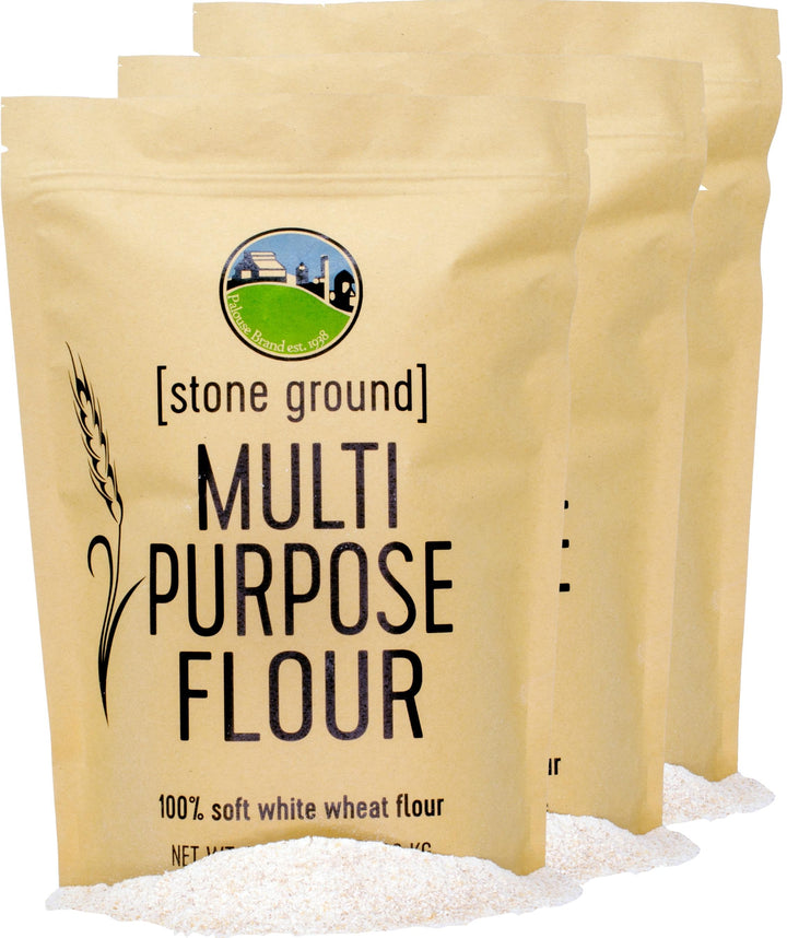 Multi-Purpose Whole Wheat Flour | 3 LBS Kraft Re-Sealable Bags