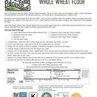 Nutrition Facts for Washington State Stone Ground Hard Red Spring Wheat Berries