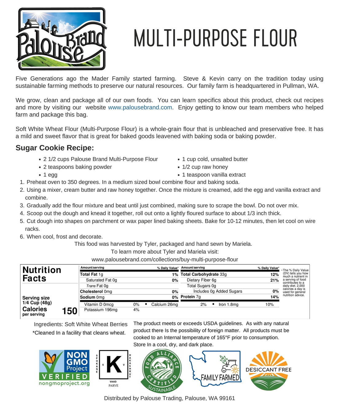 Multi-Purpose Flour Pack | 9 LBS