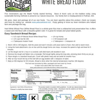 Nutrition Facts for Washington State Stone Ground Hard White Wheat Berries