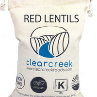 Red Lentils | 4 LBS | Free 2-3 Day Shipping Woven Linen Bag with Drawstring