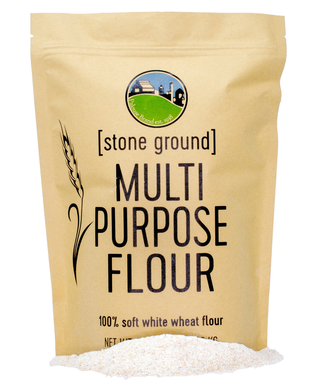 Premium Stone Ground Flour | Free 2-3 Day Shipping Kraft Re-Sealable Bags